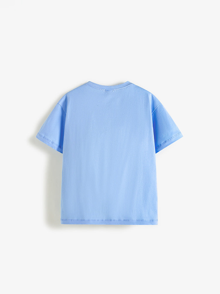 Children's Pure Cotton Summer Dress Cartoon Western Style Boy's Top Price Children's T-shirt