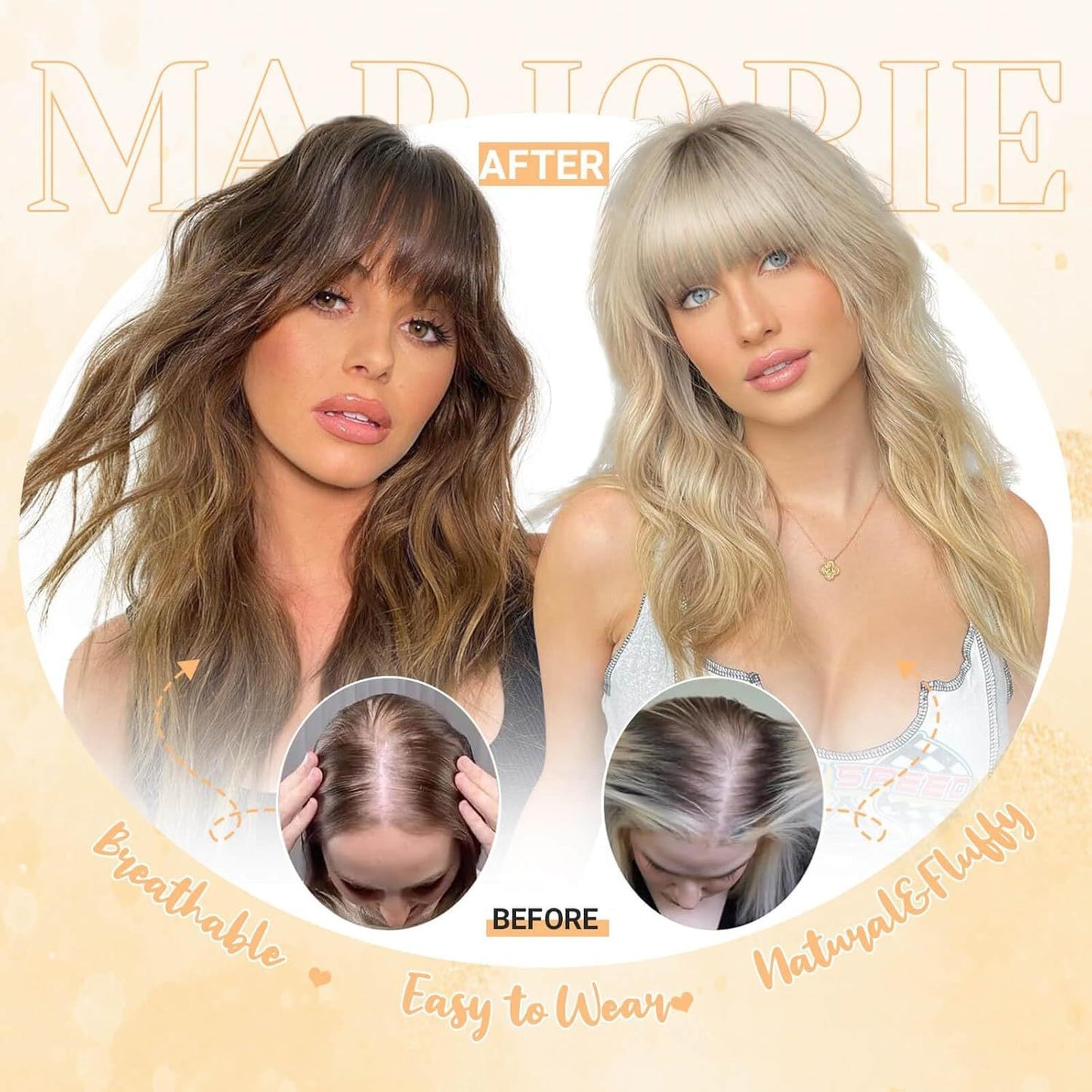 Inch Chemical Fiber Hairpiece With Bangs Wig Short Curly Hair