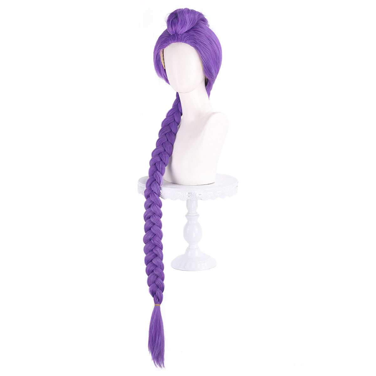 Split Tiger Clip Mixed Thick Purple Cos Wig