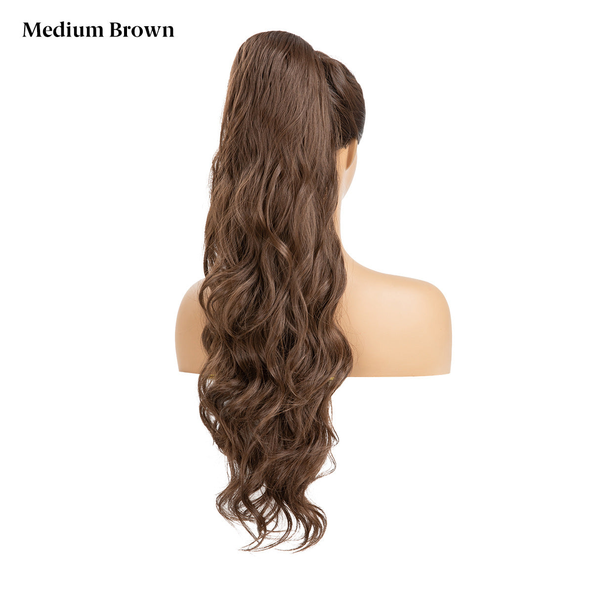 Women's Ripple Drawstring Chemical Fiber Long Curly Wig Ponytail
