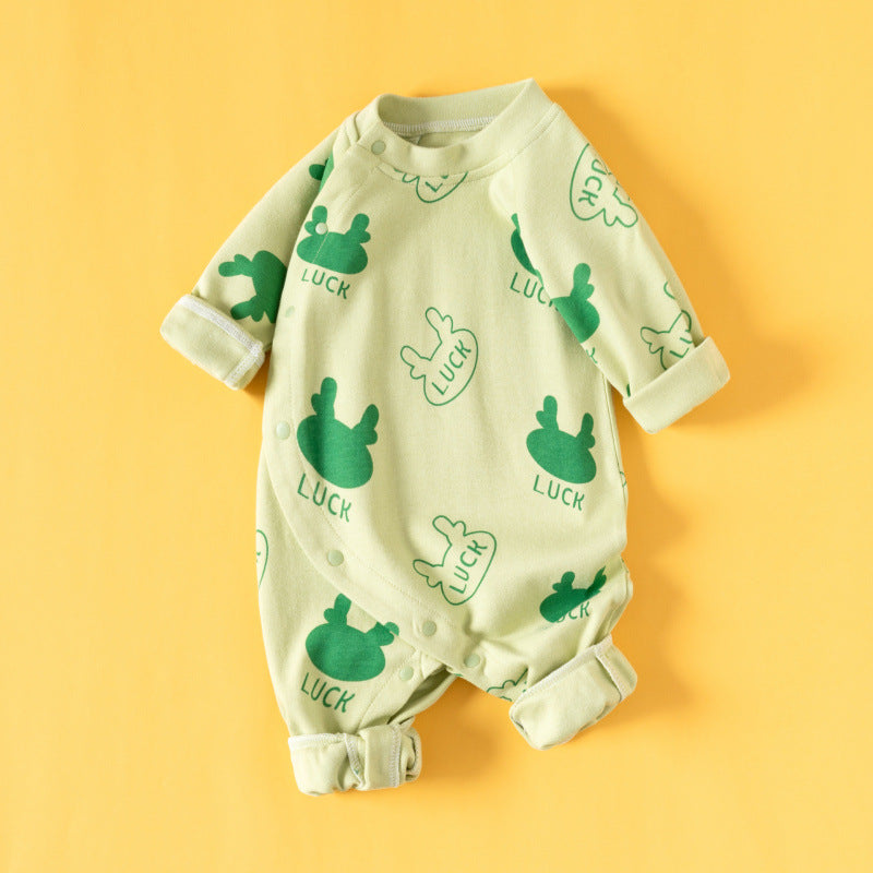 Yo-yo Jumpsuit Romper Cotton Long Sleeve Toddler Jumpsuit, Climbing Suit