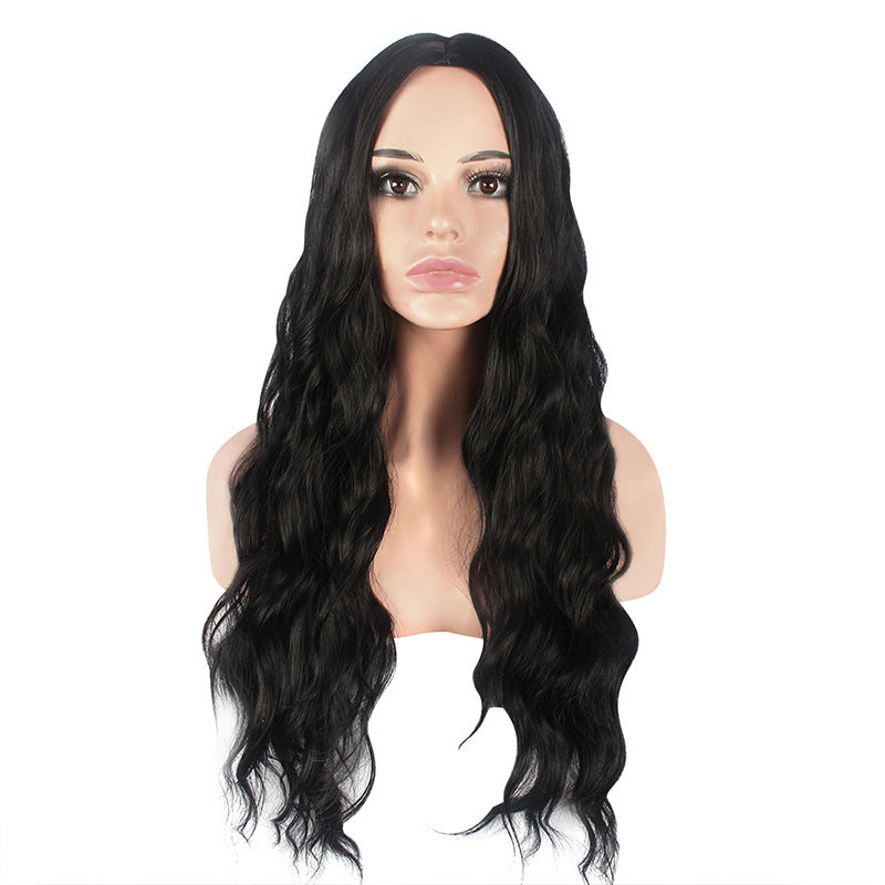 Women's Dyed Curly Hair Synthetic Wigs Corn Wig Long Curls