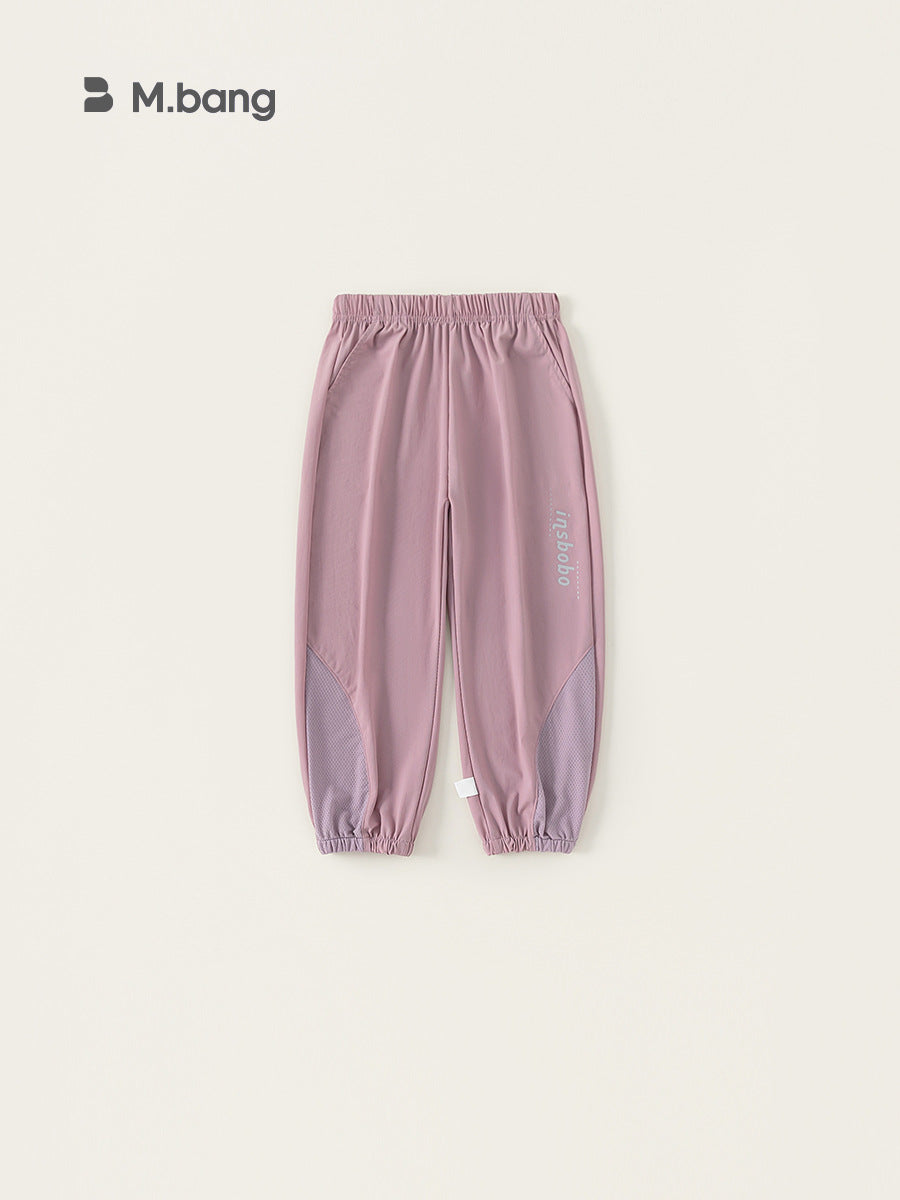 Children's Boys Casual Summer Letter Printing Stitching Anti Children's Pants