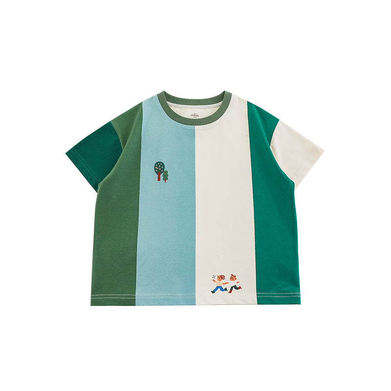 Short-sleeved Loose Casual Shorts Anti Mosquito Children's T-shirt