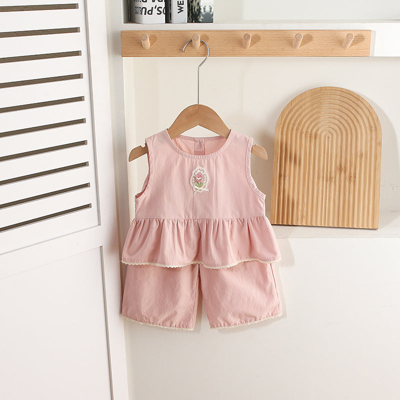 Clothes For Babies Summer Thin Split Western Style Infant Outwear Children's Suit