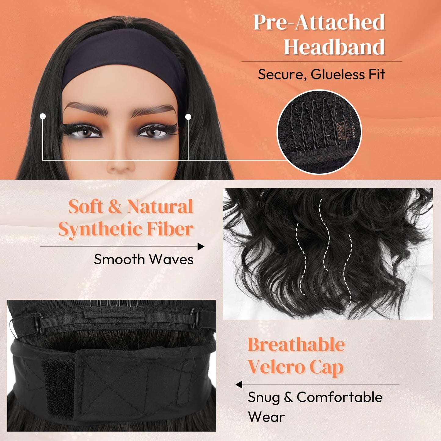 Women's Ice Ribbon Big Wave Curly Synthetic Wig Long Curls