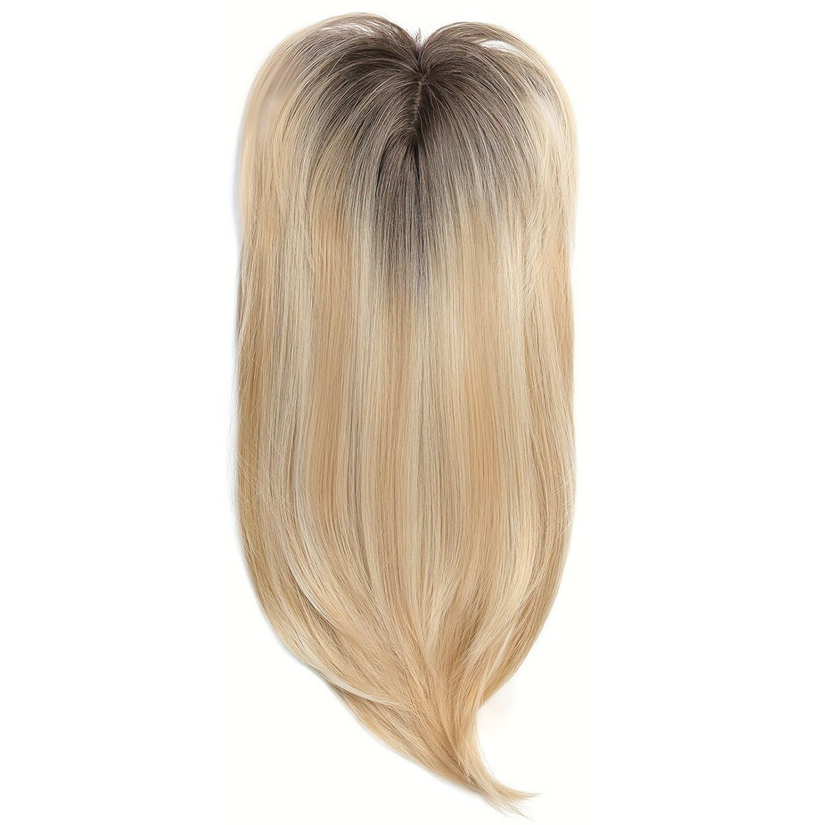 Women's Hairpiece Gradient Color Bangs Chemical Fiber Long Curly Hair Natural Wig