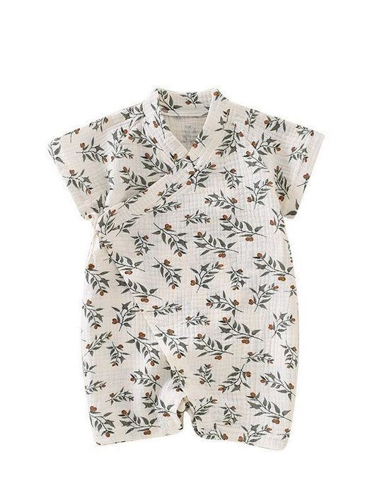 Jumpsuit Class Pure Cotton Summer Breathable Thin Crepe Cloth Rompers Jumpsuit, Climbing Suit
