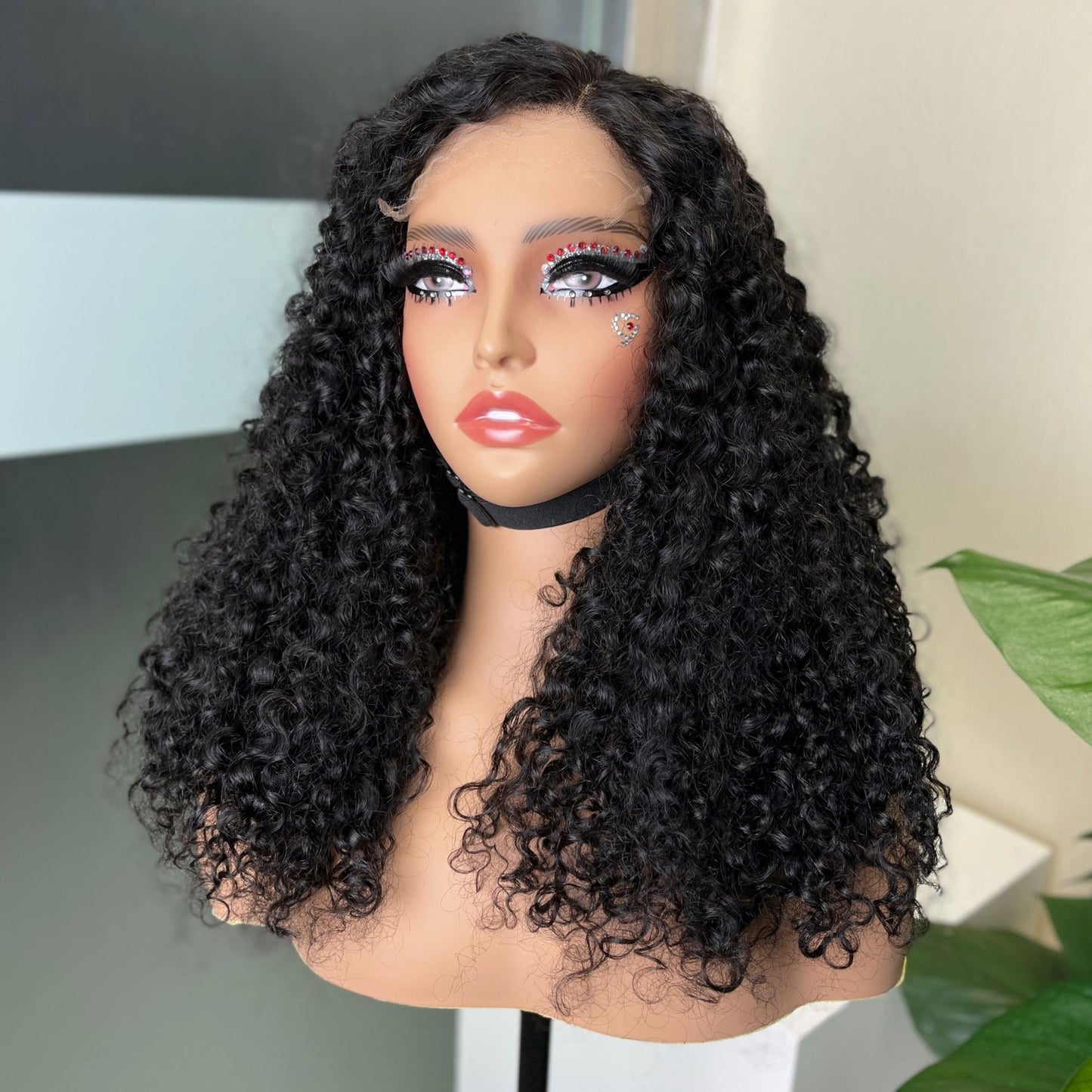 Elegant Sdd Pixel Curls Full Frontal Real Hair Wig