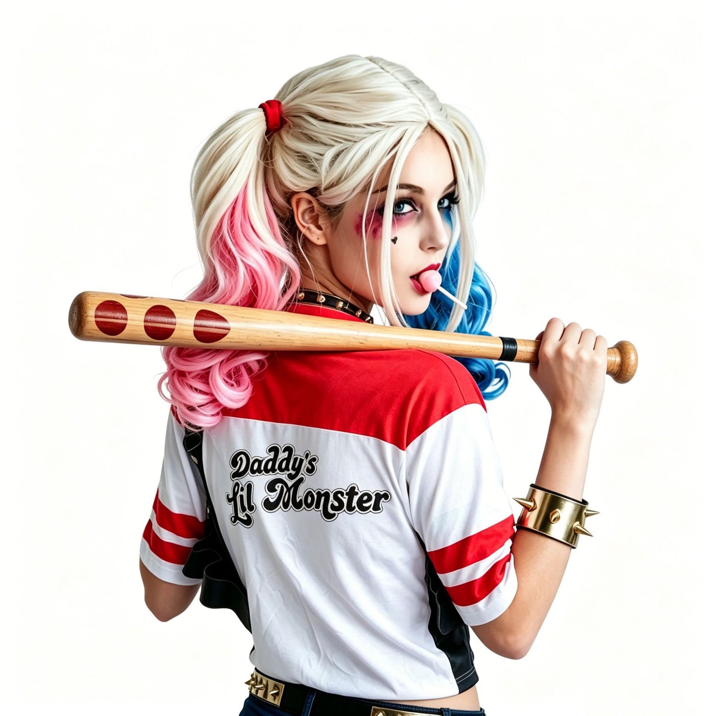 Suicide Simulation Man Team Hallie Queen Cos Wig
