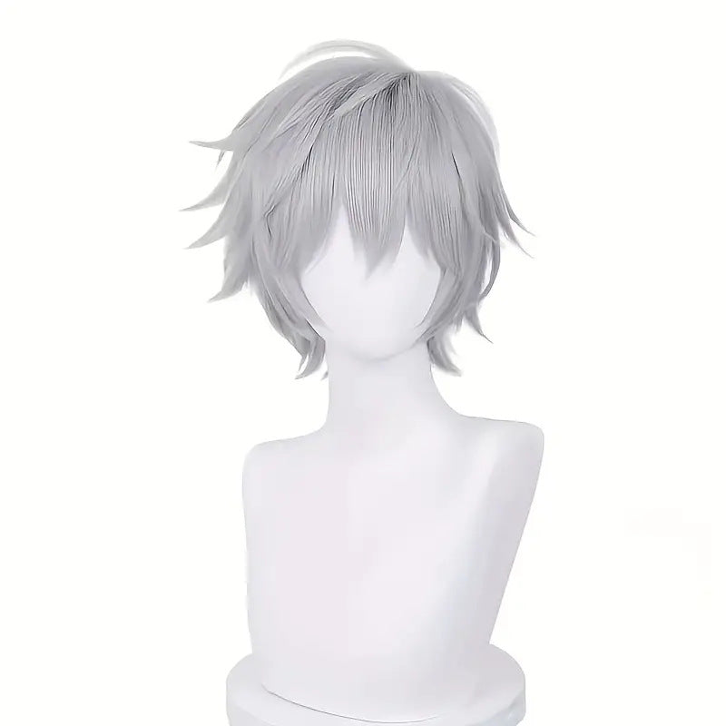 Neon Genesis Evangelion White Short Hair Cos Wig