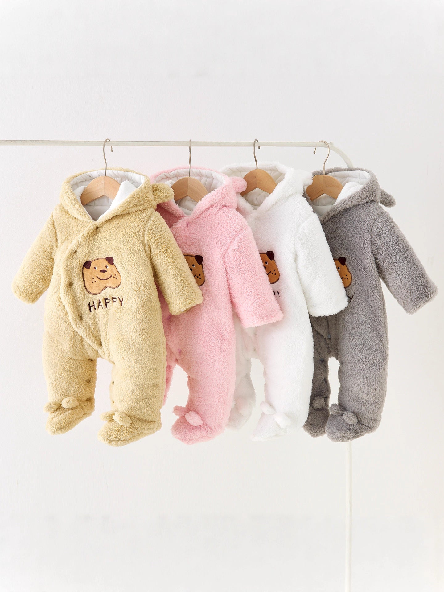 Women's & Men's Padded Coat Long-haired Spotted Dog Winter Clothes Outwear Jumpsuit, Climbing Suit