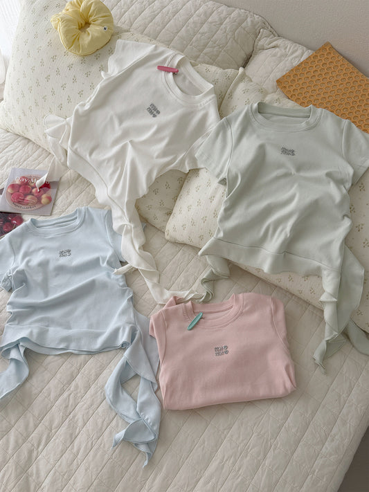 Children's For Hot Summer Clothing Slim Fit Korean Cartoon Children's T-shirt