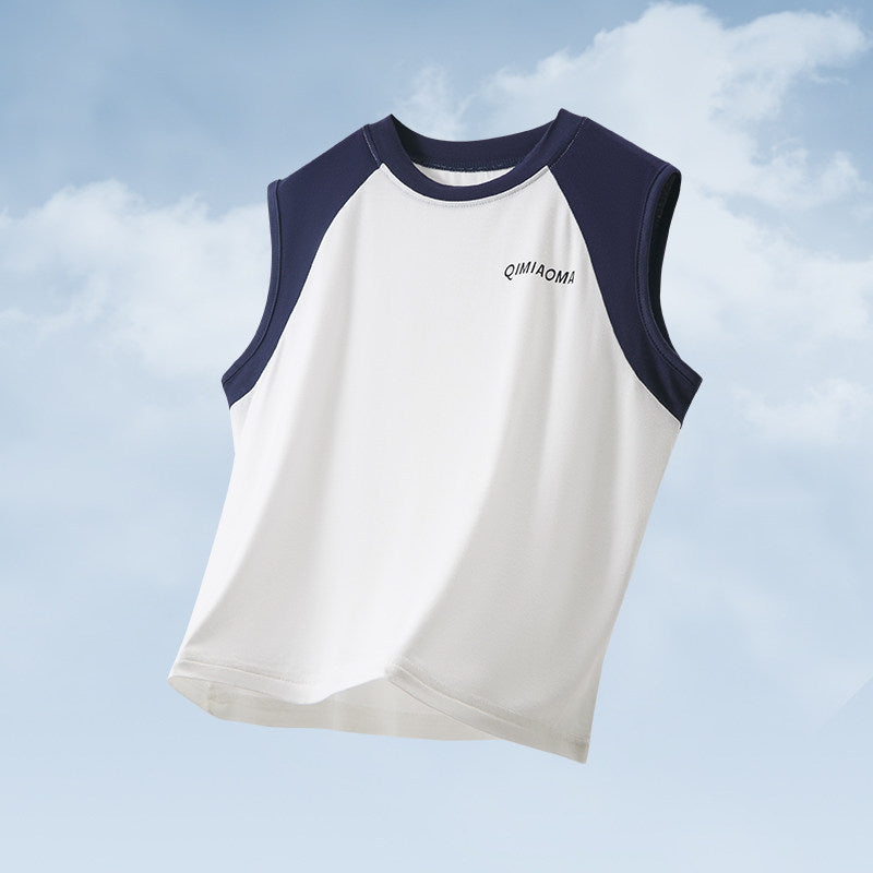 Men's & Children's Summer Thin Modal Sports Short-sleeved Shorts Children's Suit