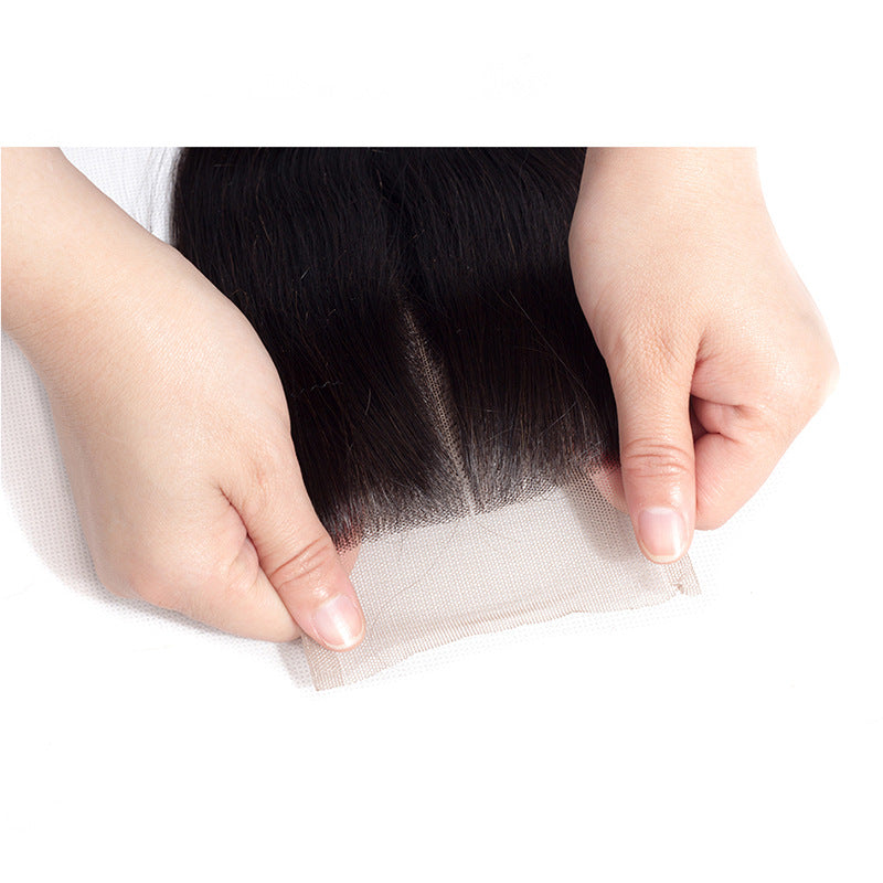 Real Human Hair Smooth Transparent Lace Wig