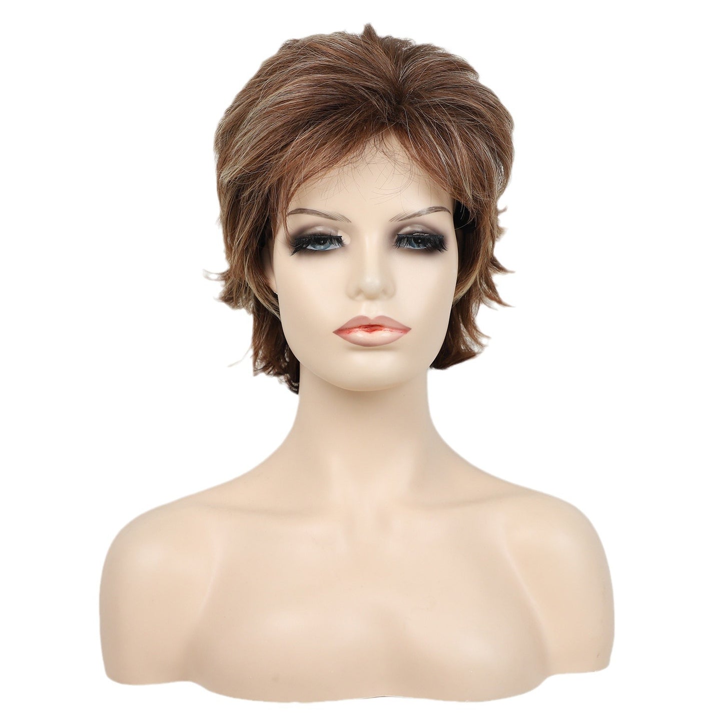 Female Fashion Fluffy Chemical Fiber Sheath Wig Short Curly Hair
