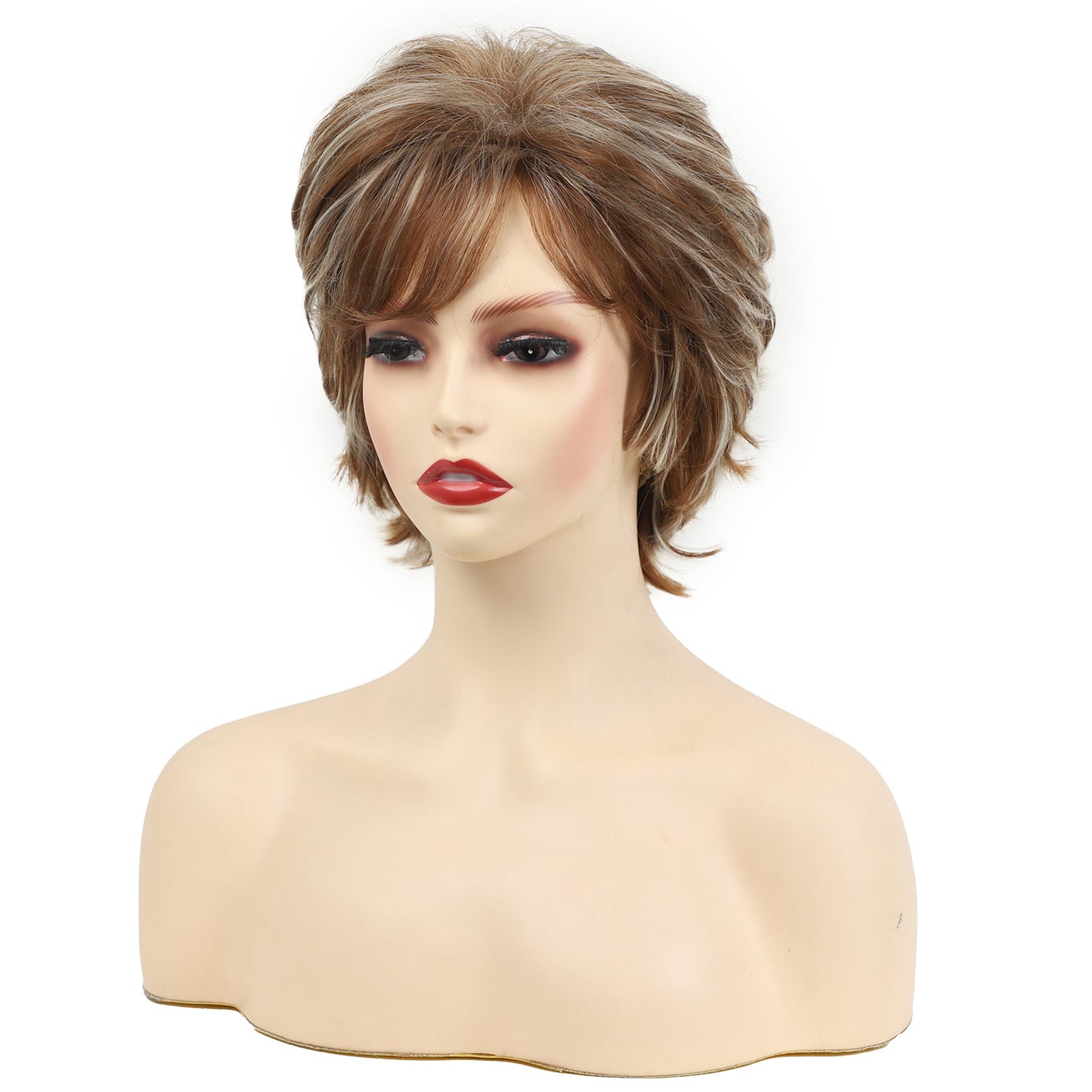 Elegant Glamorous Fashion Fluffy Chemical Fiber Wig Short Straight Hair