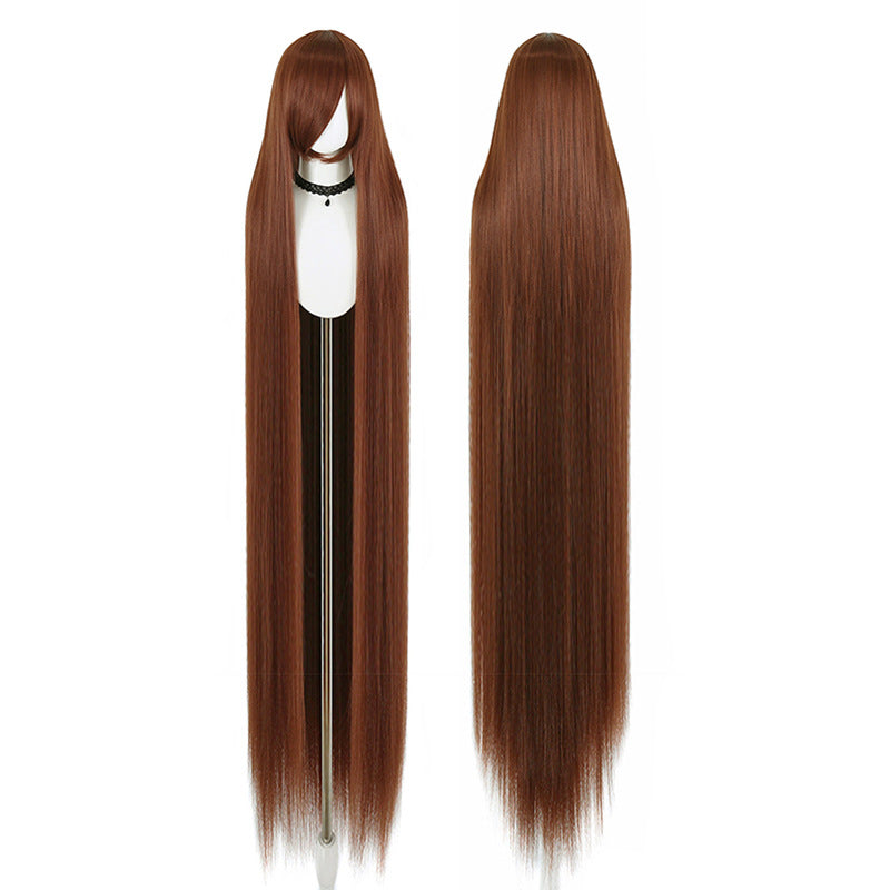Five Corn Stigma Universal Curly Hair Bangs Optional Colorful Long Straight Wig