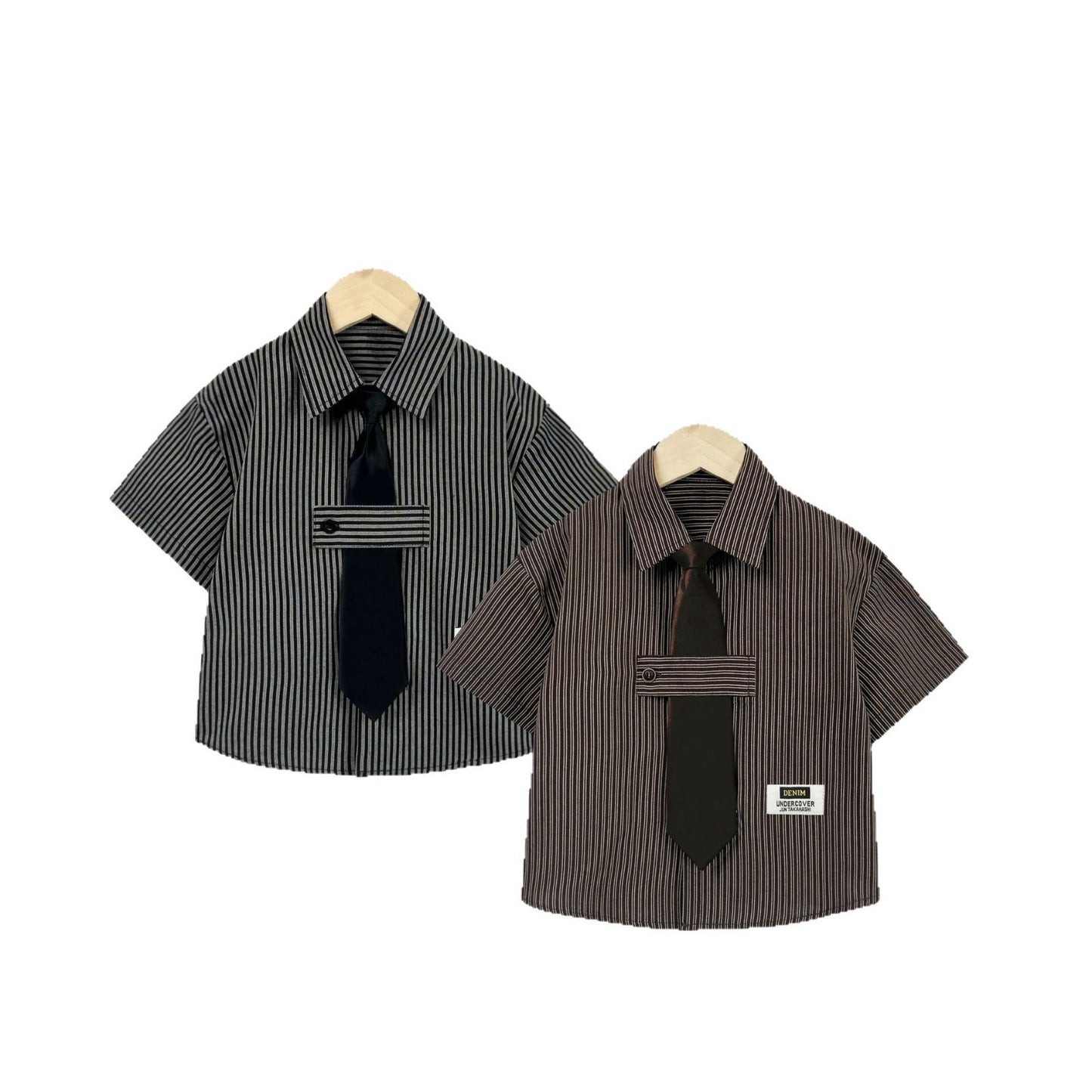 Suit Two Pieces Spring Leisure Pu Boy Model Catwalk Performance Children's Shirt