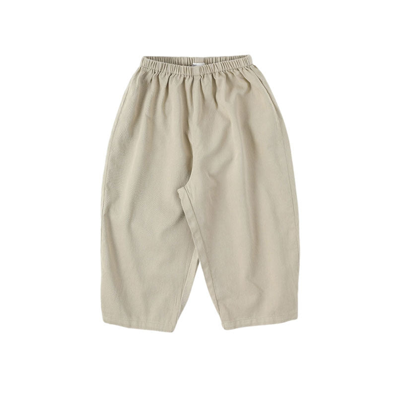 Plaid Casual Trousers Elastic Waist Boy Out Anti Children's Pants