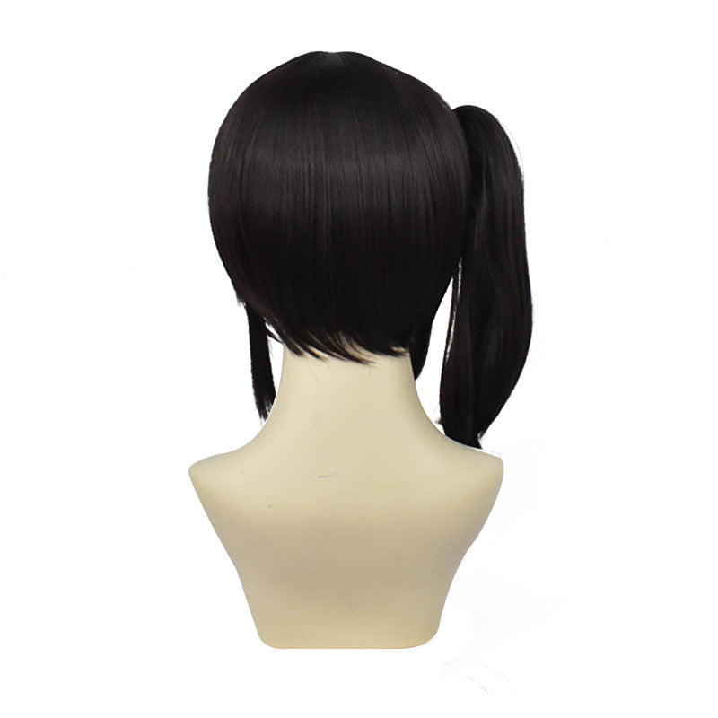 Halloween No Chestnut Flower Falling Hu Rose Net Long Sideburns Cos Wig