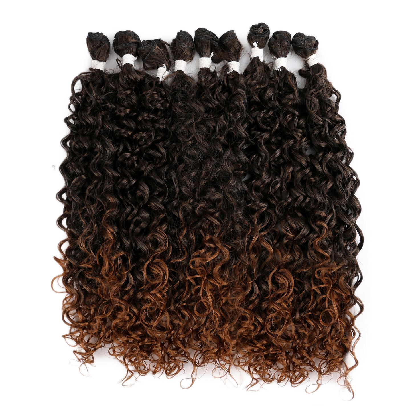 Small Volume Chemical Fiber Curly Weaving Wig Long Curls
