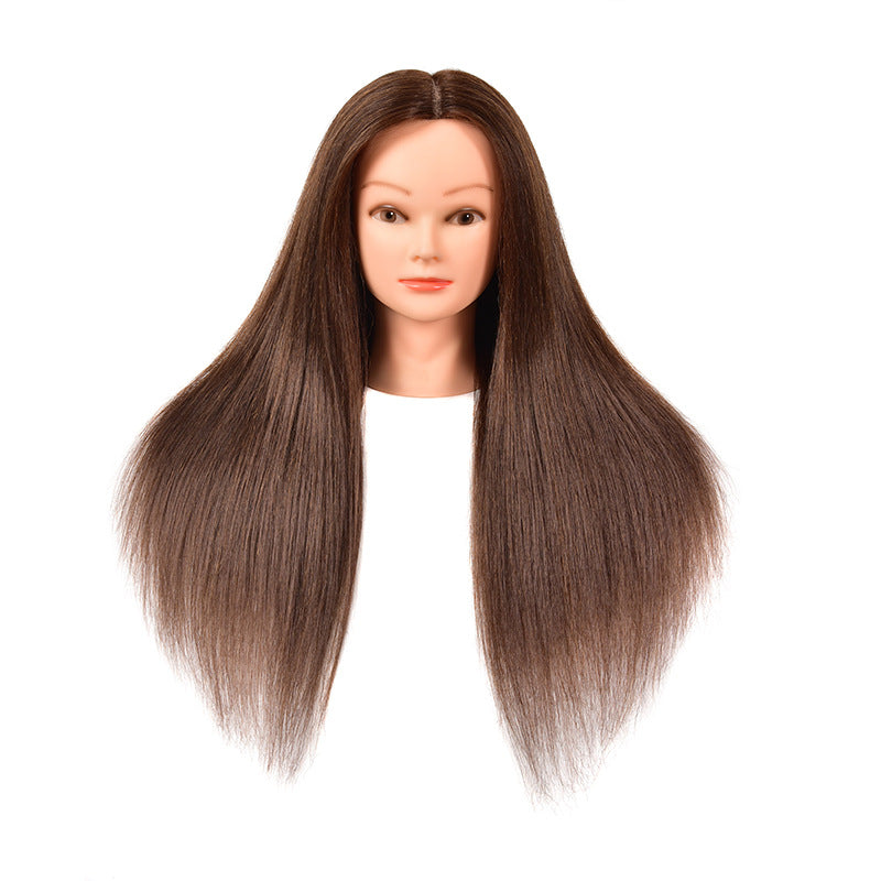 School Mannequin Head Practice Weaving Hair Updo Modeling Barber Shop Other Wig