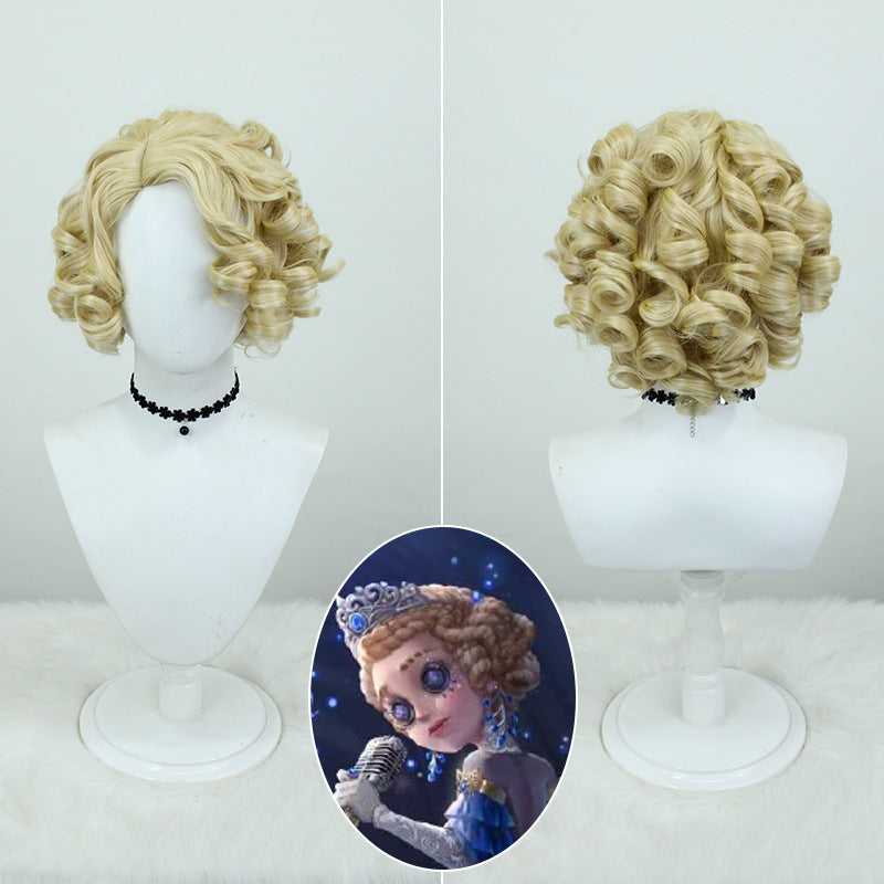 Doctor Midsummer Fluff Fluffy Roman Curly Side Cos Wig