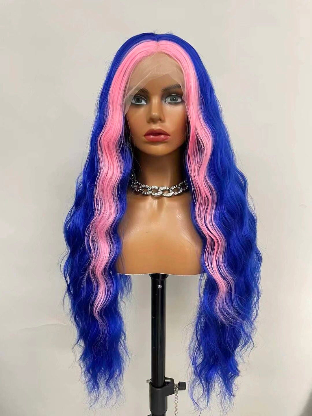 Clearance Sample Fiber Chemical Front Lace Long Straight Wig
