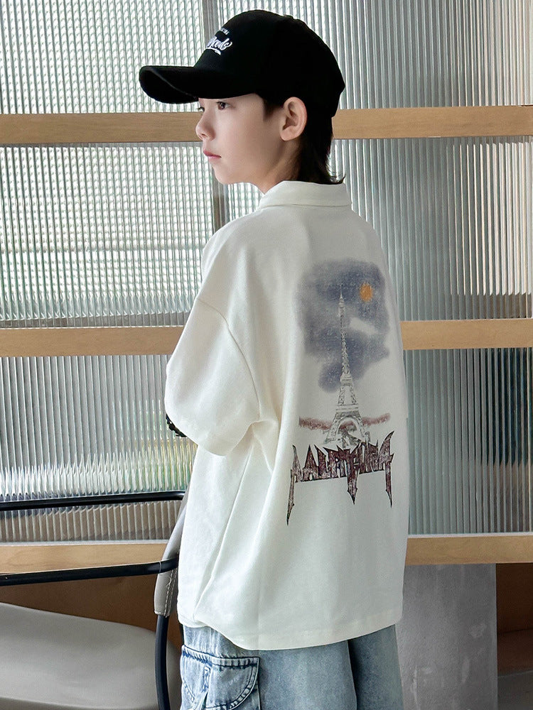 Children's Clothing Summer Casual Loose Thin Top Children's T-shirt