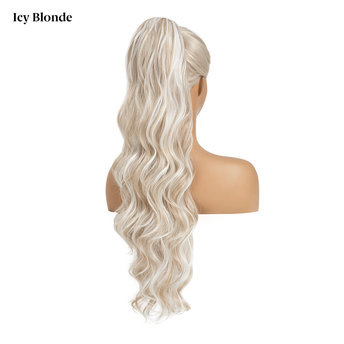 Women's Ripple Drawstring Chemical Fiber Long Curly Wig Ponytail