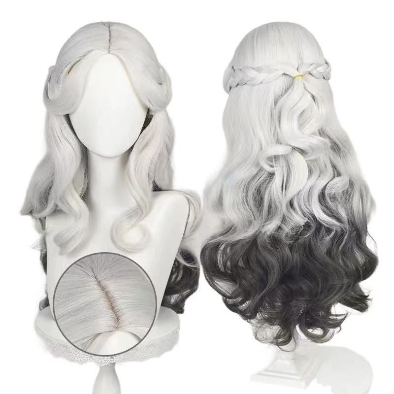 Egg Puff Party Double Ponytail Linkage Simulation Cos Wig