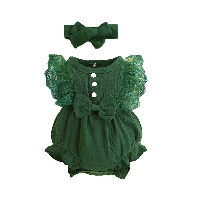 Candy Color Lace Rompers Princess Dress Jumpsuit, Climbing Suit