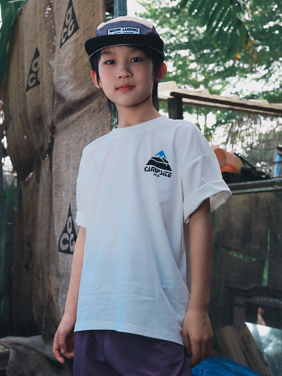 Children's Short-sleeved Mountain Clothing Summer Outdoor Sports Breathing Cotton Teens Short Children's T-shirt