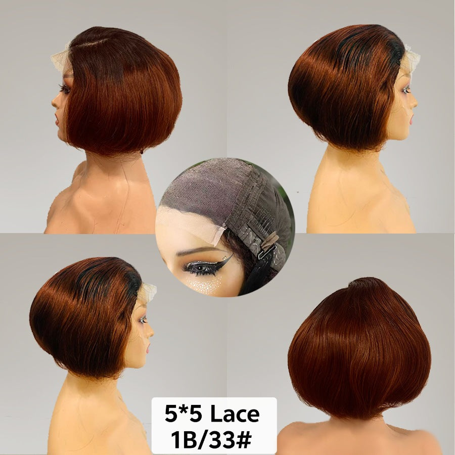 Slouchy Creative Sdd Bob Human Wigs Real Hair Wig