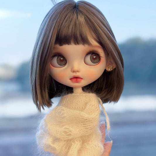 Ga Zi Blythe Water Ripple Curly Hair Embryo Can Be Cos Wig
