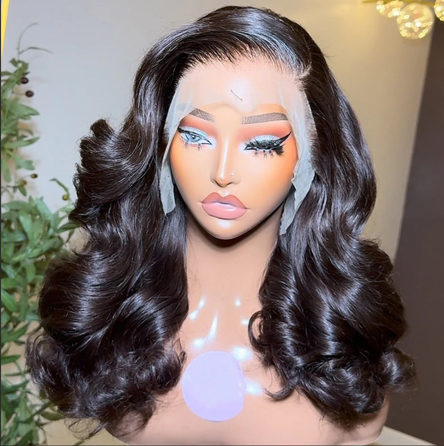 Classy Loose Wave Frontal Bouncy Human Real Hair Wig