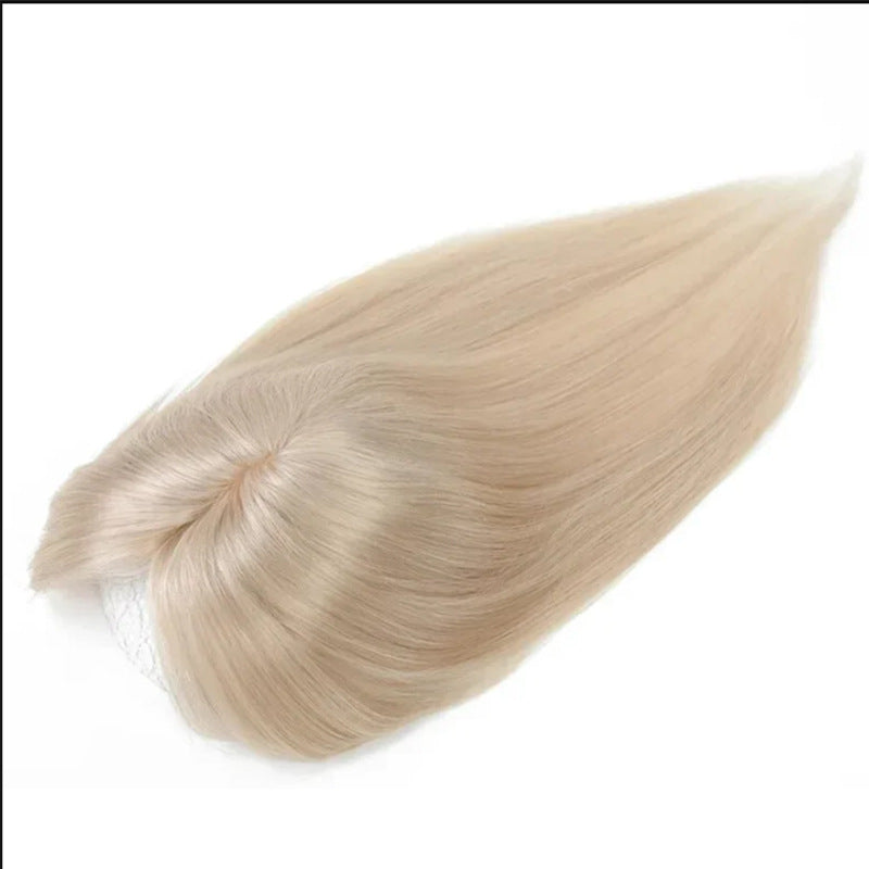 Women's Hair Supplement Piece Machine Spinning Cover Gray Head Increase Imitation Long Straight Wig