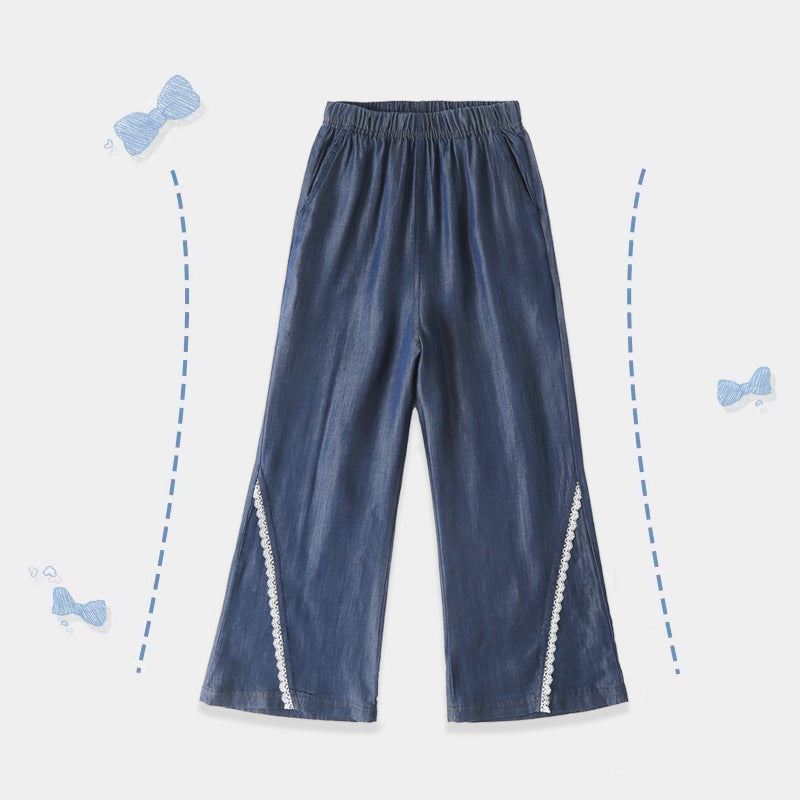 Children's Class Jeans Summer Thin Trousers Big Children's Pants