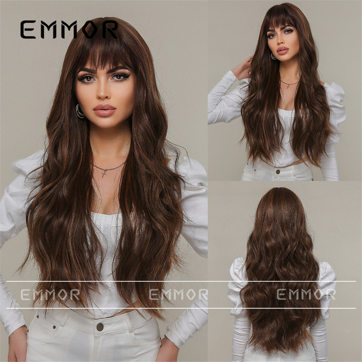 Women's Hair Temperament Fluffy Large Volume Sheath Everyday Fashion Wig Long Curls