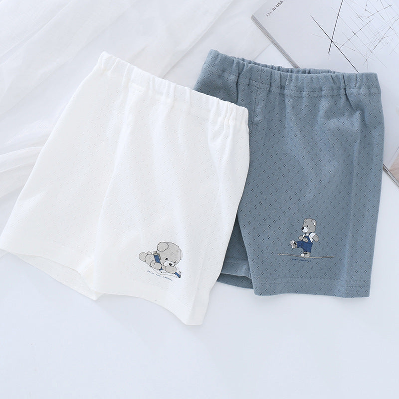 Thin Shorts Pure Cotton Class Breathing Mesh Breathable Children's Pants