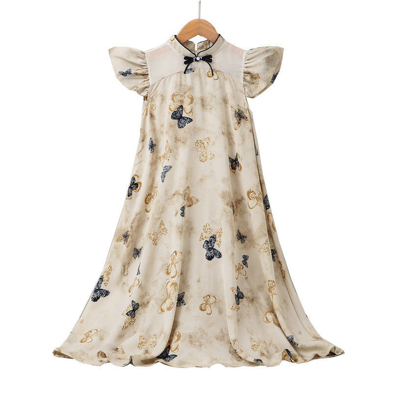 National Fashion Summer For Primary School Middle Big Children's Dress