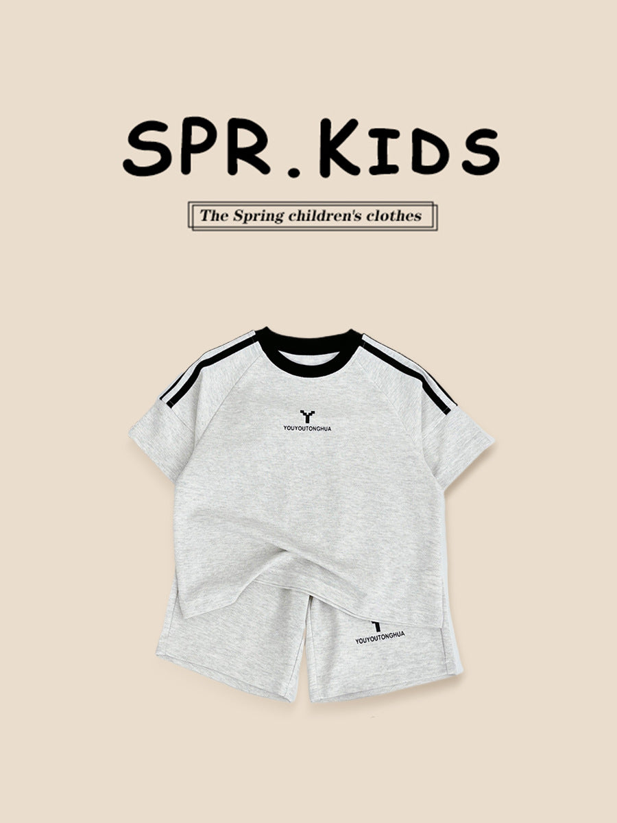 Summer Boys Clothes T-shirt Sports Casual Children's Suit