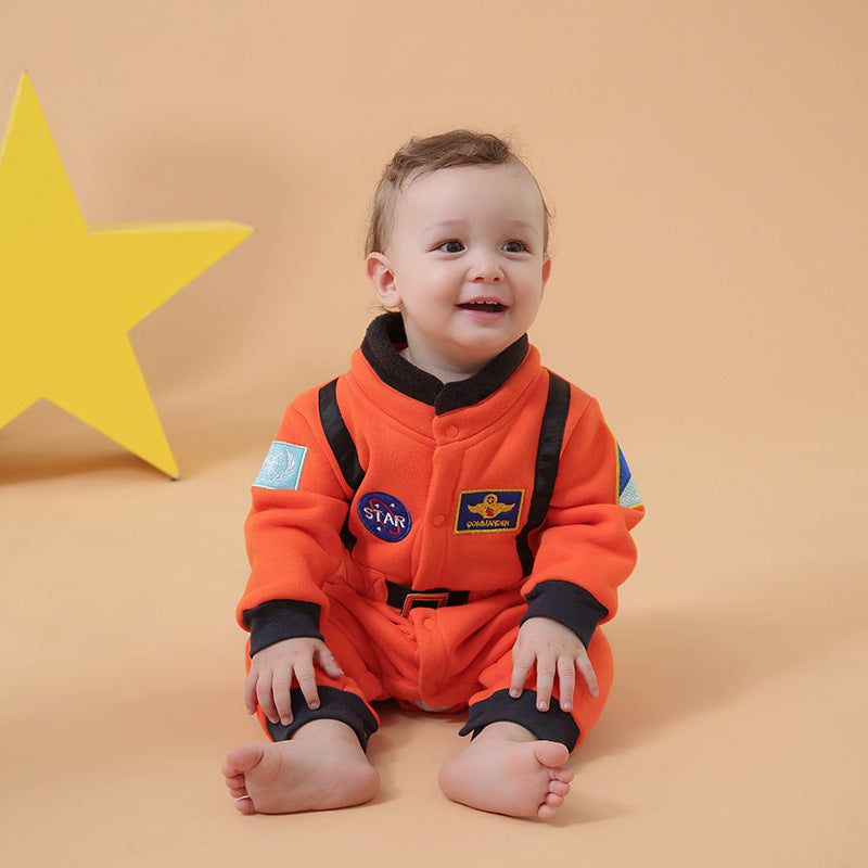Men's Astronaut Clothing Space Long-sleeved Jumpsuit Holiday Star Jumpsuit, Climbing Suit