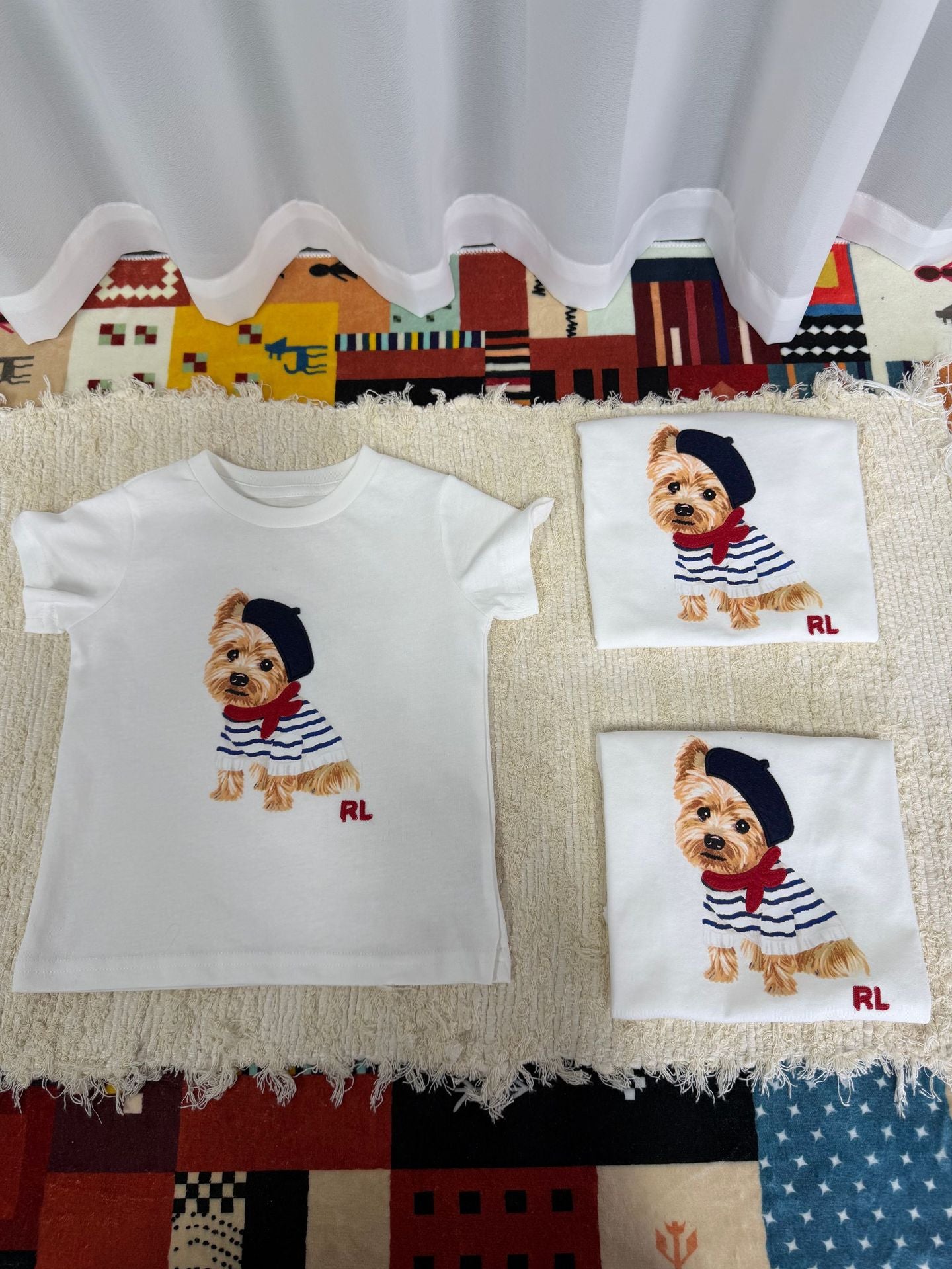 Children's Ruff Cute Puppy Short-sleeved Shirt Children's T-shirt