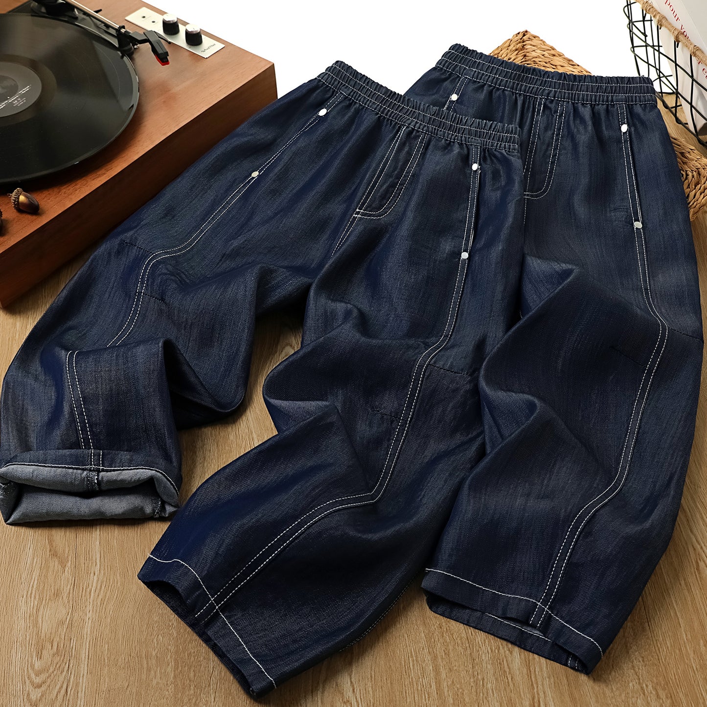 Children's Denim Matchet Summer Thin High Waist Casual Children's Pants