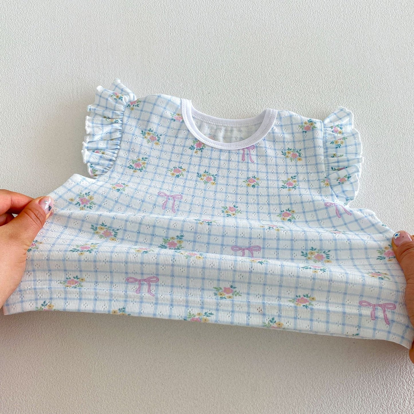 Floral Summer Foreign Cat Printing T-shirt Children's Suit
