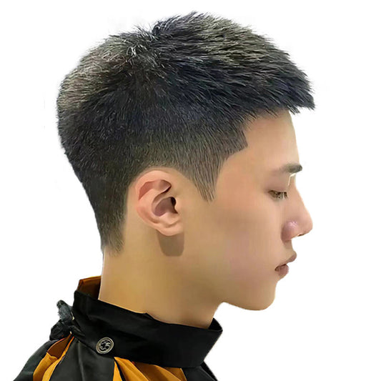 Men's Hair Seamless Head Real Invisible Natural Shape Fluffy Light Breathable Wig