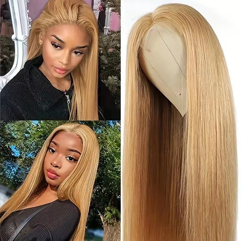 Hair Fashionable Natural Realistic Chemical Fiber Long Straight Wig