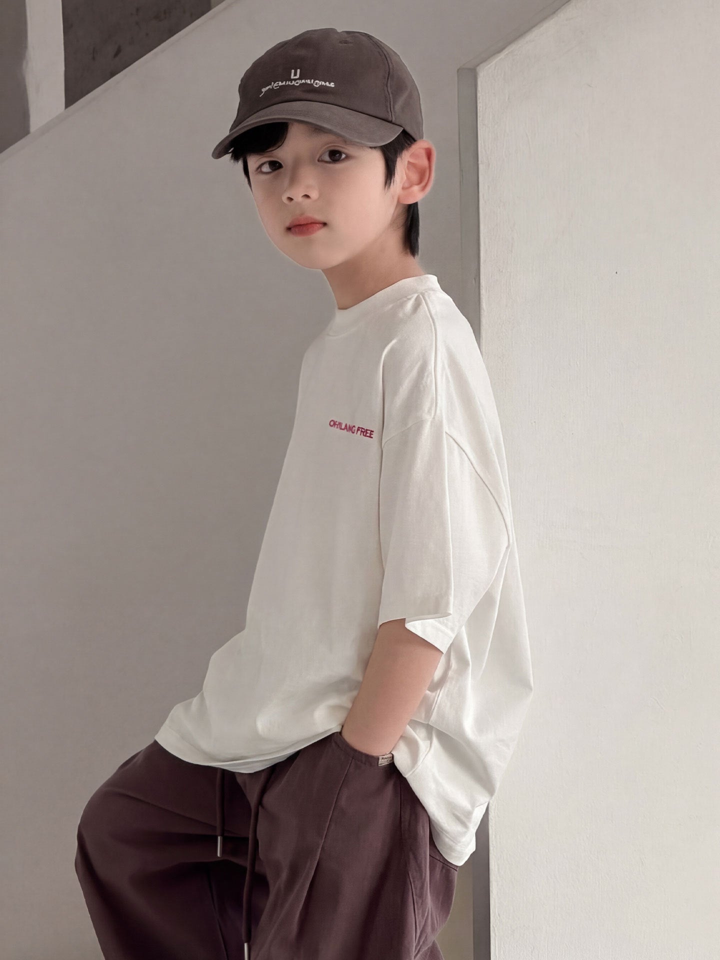 Children's Boy's Fashion Short Sleeve Summer Clothing Korean Style Top Half Children's T-shirt